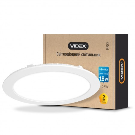 LED світильник VIDEX 18W VL-DLR-185 white