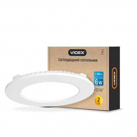 LED світильник VIDEX 6W VL-DLR-065 white