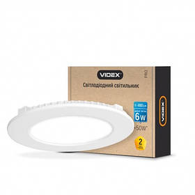 LED світильник VIDEX 6W 	VL-DLR-065 white