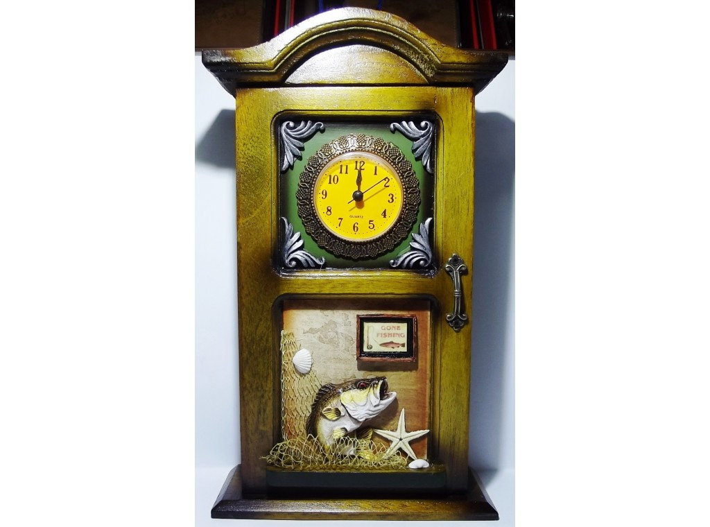 Ключниця дерев'яна на 4 гачка, 30*15см