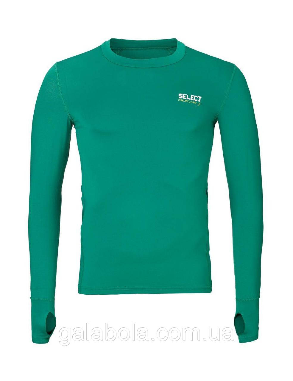 Термофутболка з довгими рукавами SELECT (зелена), фото 1
