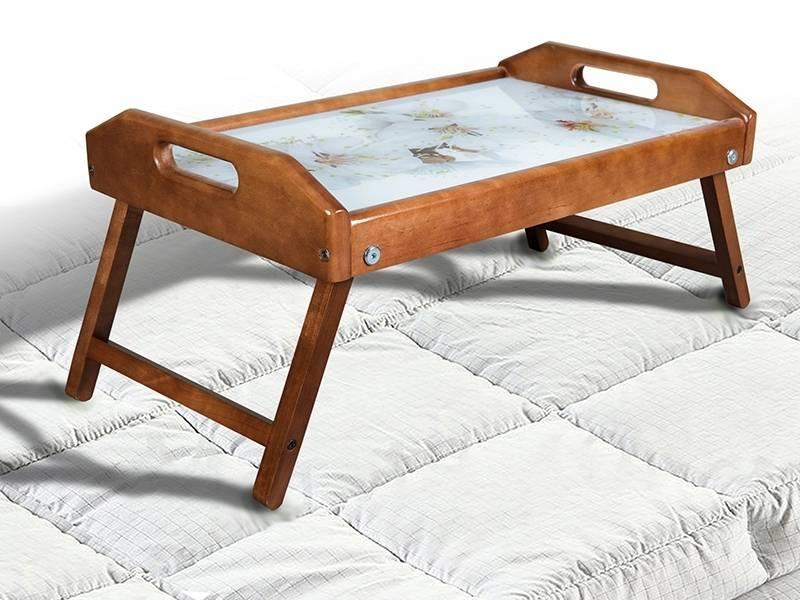 Столик для сніданку (скло, квіти яблуні), фото 1