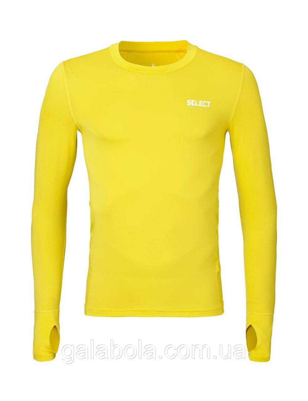 Термофутболка з довгими рукавами SELECT (жовта), фото 1