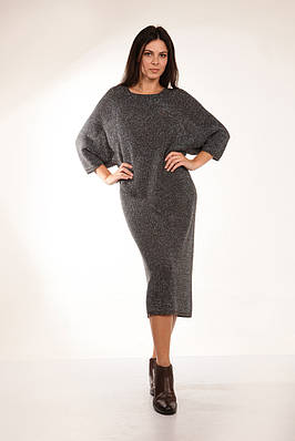 Люрексове плаття з оригінальним рукавом реглан