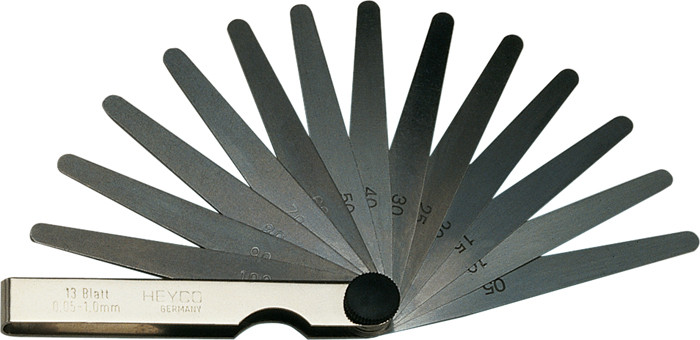 Каліберні щупи 0,05-1,0 мм 18 пред. довжина 100 мм HEYCO Німеччина, фото 1