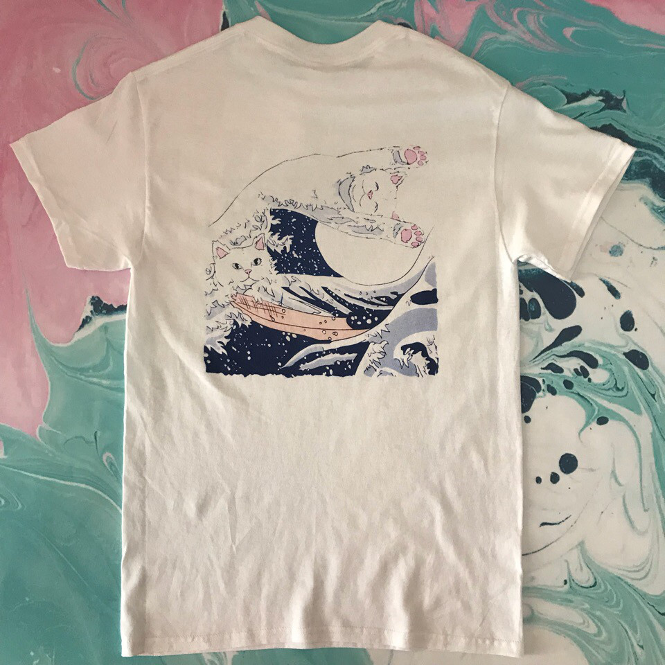 Біла футболка RipNDip Waves. Чоловічі і жіночі
