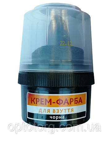 Крем банка чорна для взуття 55мл Пітон Україна, фото 1