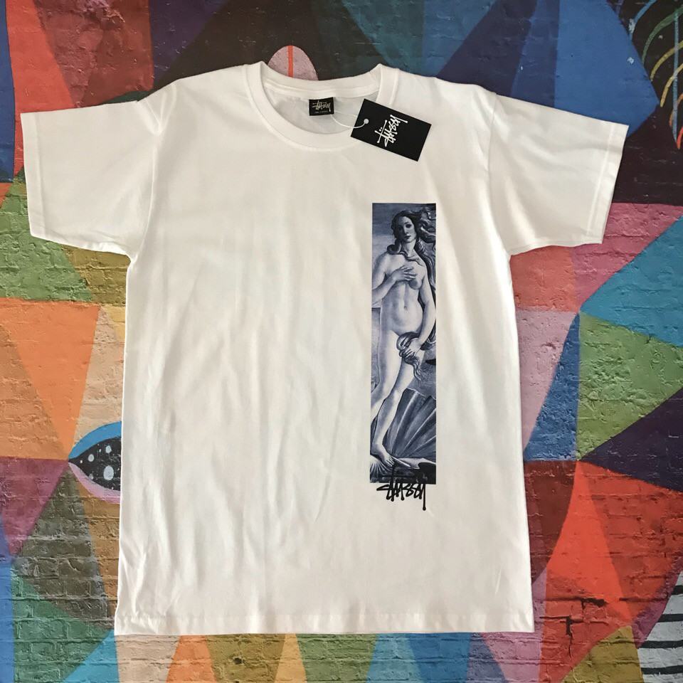 Біла футболка Stussy Goddess. Люкс XS