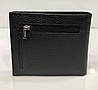 Гаманець чоловічий шкіряний чорний на магніті монетниця зовні затискач натуральна шкіра Dr. Bond MSM-3, фото 7