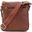 Сумка чоловіча на плече з натуральної шкіри повсякденна міська для документів коричнева, фото 9