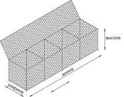 Коробчатий габион 3х1х0,5.