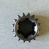 Шестерня провідна 1/задньої передачі z-16 КПП мототрактора, фото 2