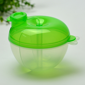 Ємкість для зберігання сухої молочної суміші. Колір зелений.