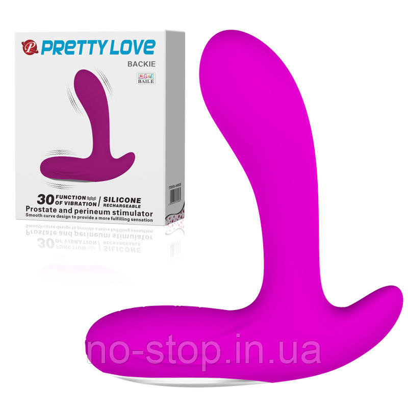 Масажер простати - Pretty Love Backie Prostate Stimulator Vibro Pink