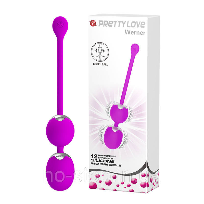 Вагінальні кульки Pretty love Werner USB 12 function, фото 1