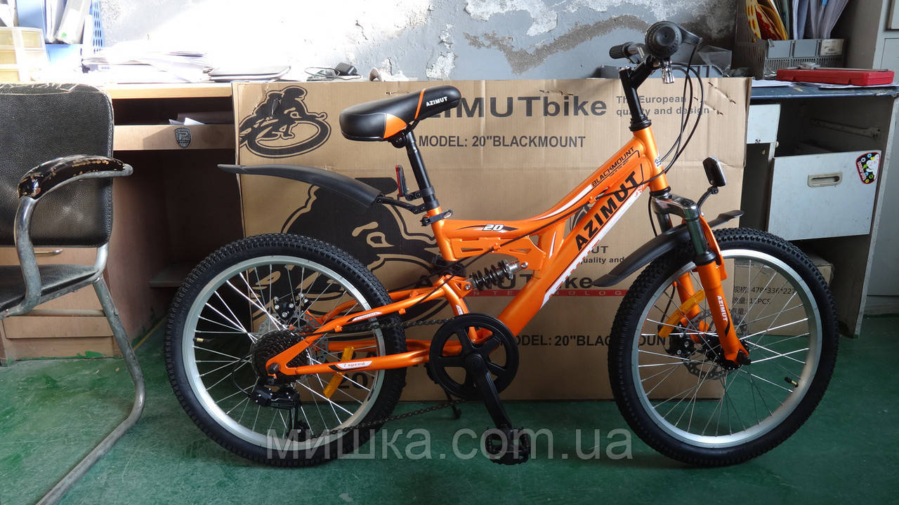 Велосипед дитячий Azimut Blackmount 20" двопідвісний, фото 1
