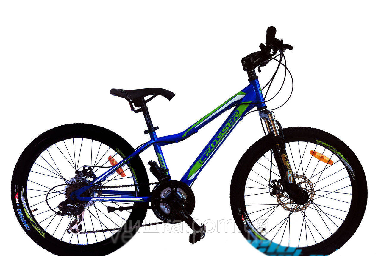 Велосипед гірський Crosser Force G-FR/D-1 24" синій