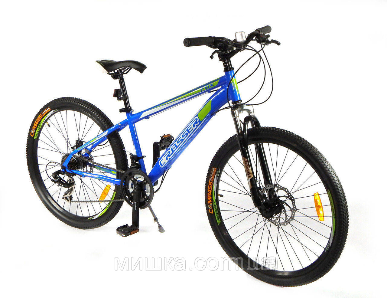 Велосипед гірський Crosser FOX G-FR/D-1 24" синій, фото 1