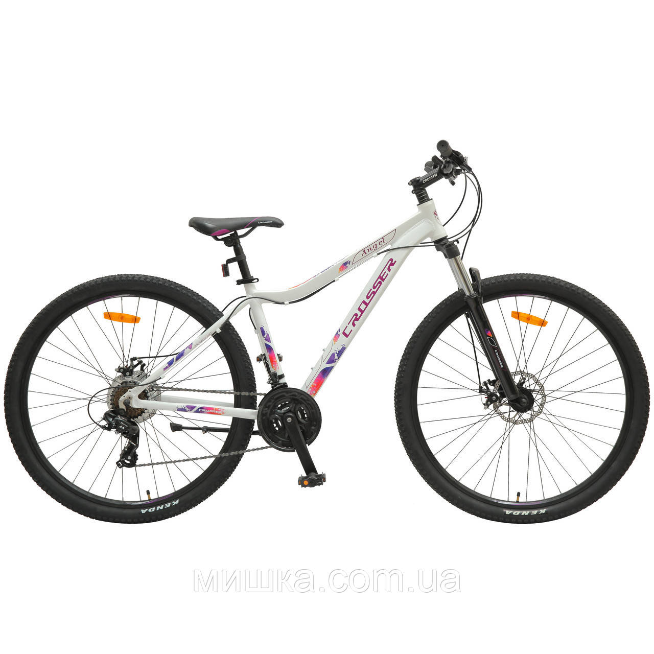 Велосипед гірський CROSSER ANGEL*16.5 26" білий жіночий алюмінієвий