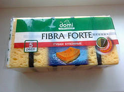 Губки для миття посуду DOMI 5шт 0818