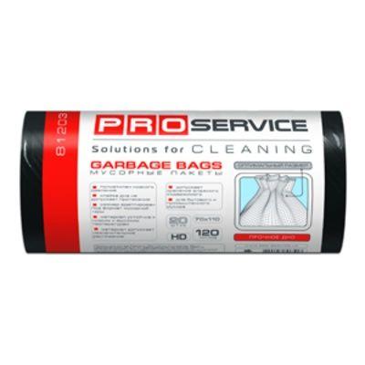 Пакети для сміття 120л 20шт 22мкм 70х110см  чорні Pro-16201630