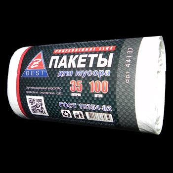 Пакети для сміття 35л 100шт 7мкм чорні Z-best