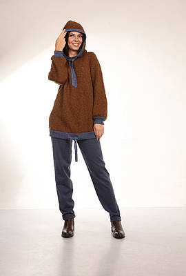 Анорак із фактурної пряжі