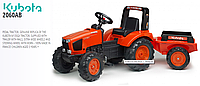 Детский трактор на педалях Falk 2060AB KUBOTA M135GX