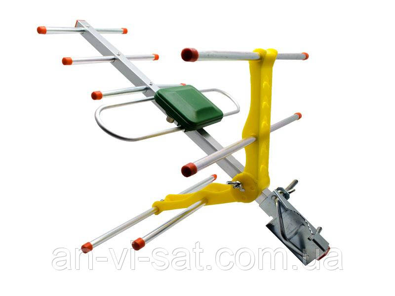 Антена зовнішня Eurosky ES-003 DVB-T2 з підсилювачем 5v