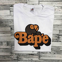 Bape футболка біла • Круті живі фотки • бірка Бейп XS