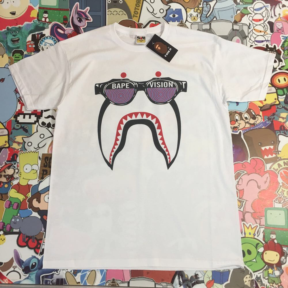 Bape біла футболка. Бірки A Bathing Ape. Будь размерчік XS