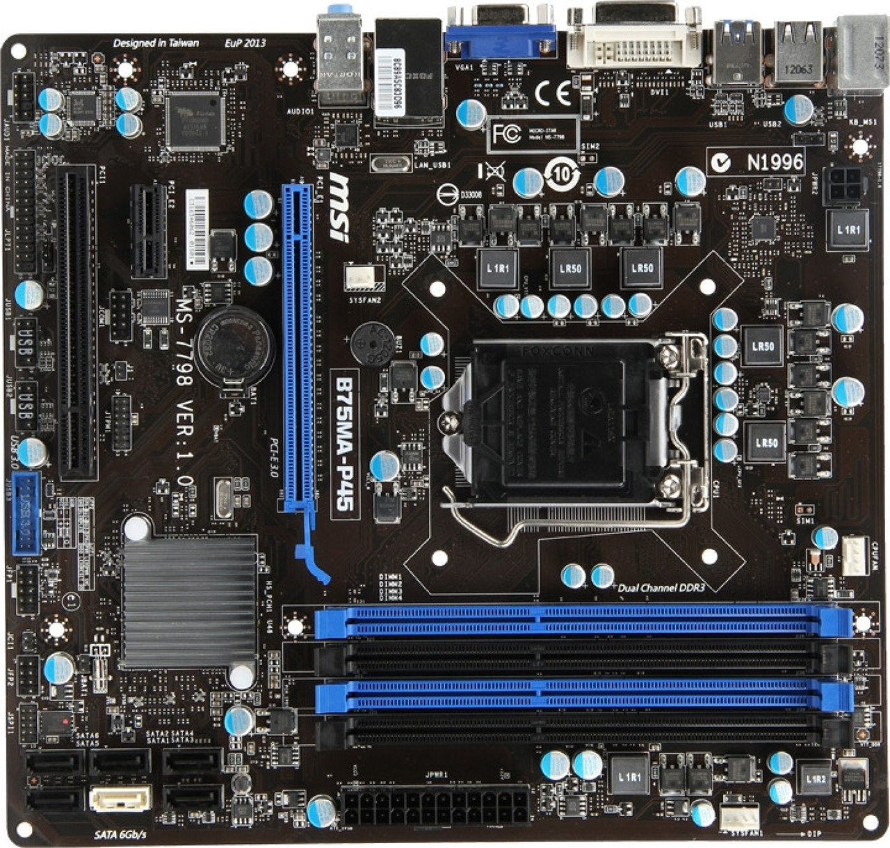 MSI B75MA-P45 Socket 1155 Б/У Повністю робоча
