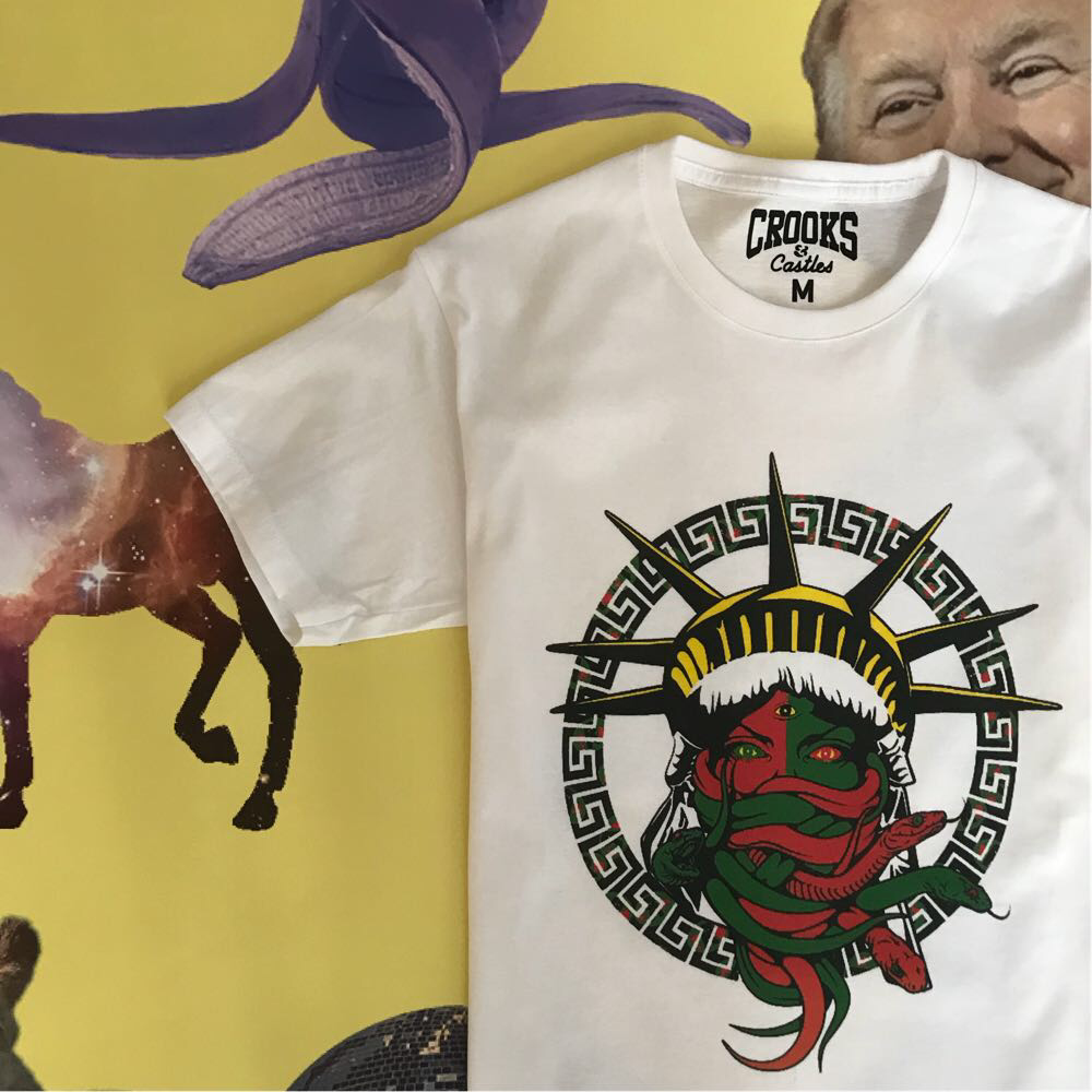 Футболка Crooks & Castles біла • Живі фотки • XS