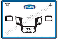 Накладки на торпеду Toyota Hilux 2006-2015 (декор панелі Тойота Хайлюкс)