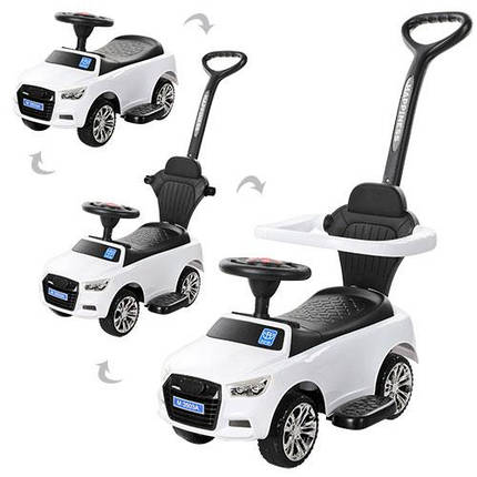 Толокар каталка Audi Bambi з батьківською ручкою та MP3, фото 2