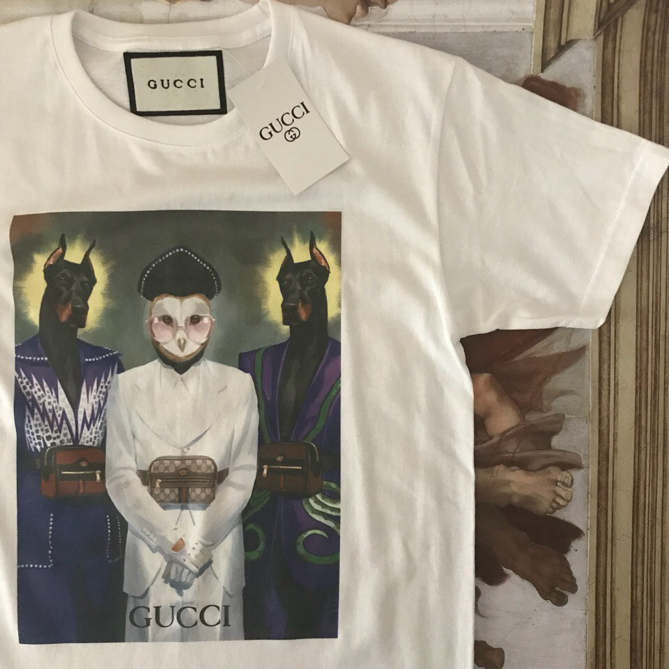 Gucci класна футболка. Ориг бірка XS