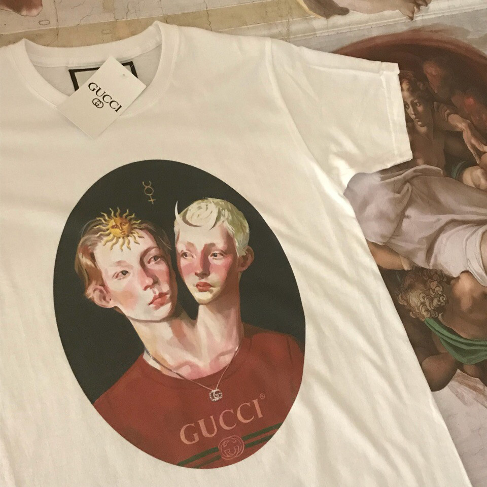 Gucci Twins. Біла футболка. Ориг бірка XS