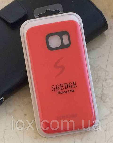 Чохол-накладка Silicon Case для Samsung Galaxy S6 Edge G925 Червоний