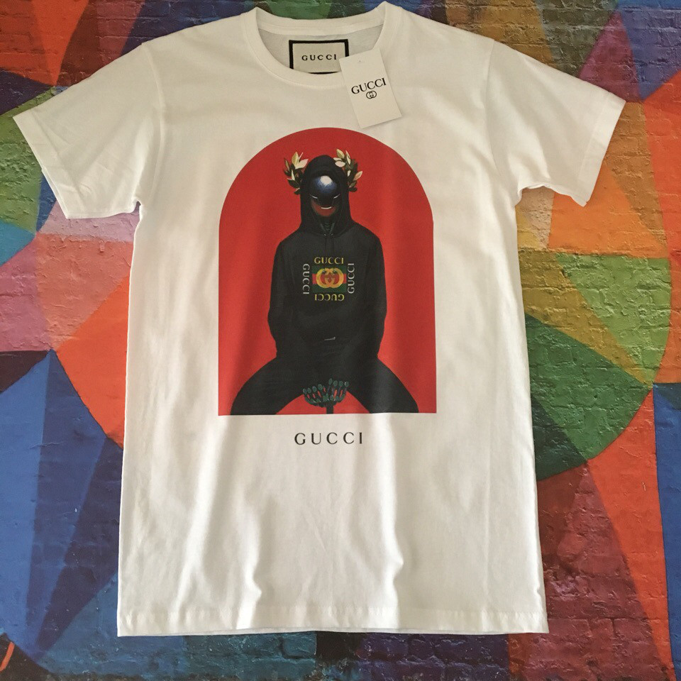 Біла футболка Gucci. Люкс XS