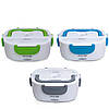 Ланч бокс електричний Kamille Синій для обідів на 1л з двома ємностями KM-2130, фото 6