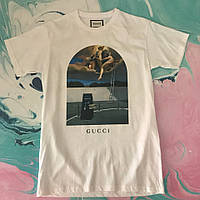 Белая футболка Gucci . Бирка ориг