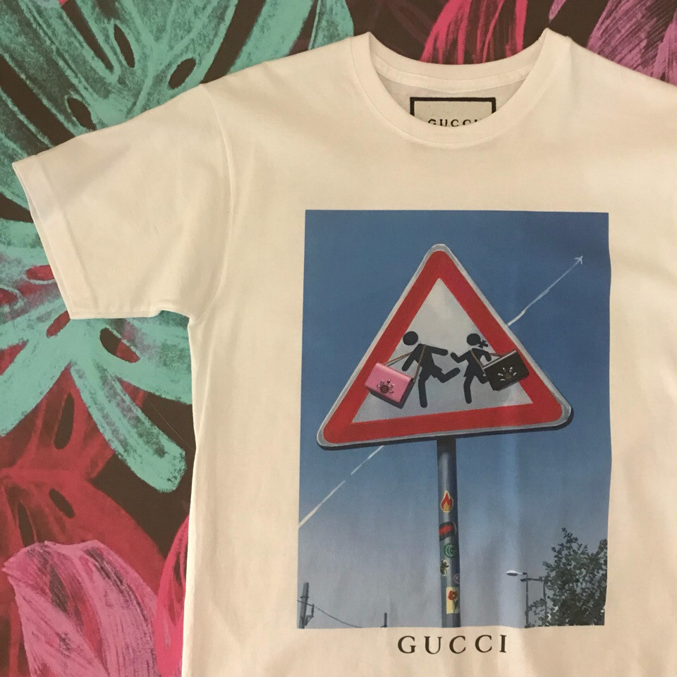 Біла футболка Gucci. Люкс