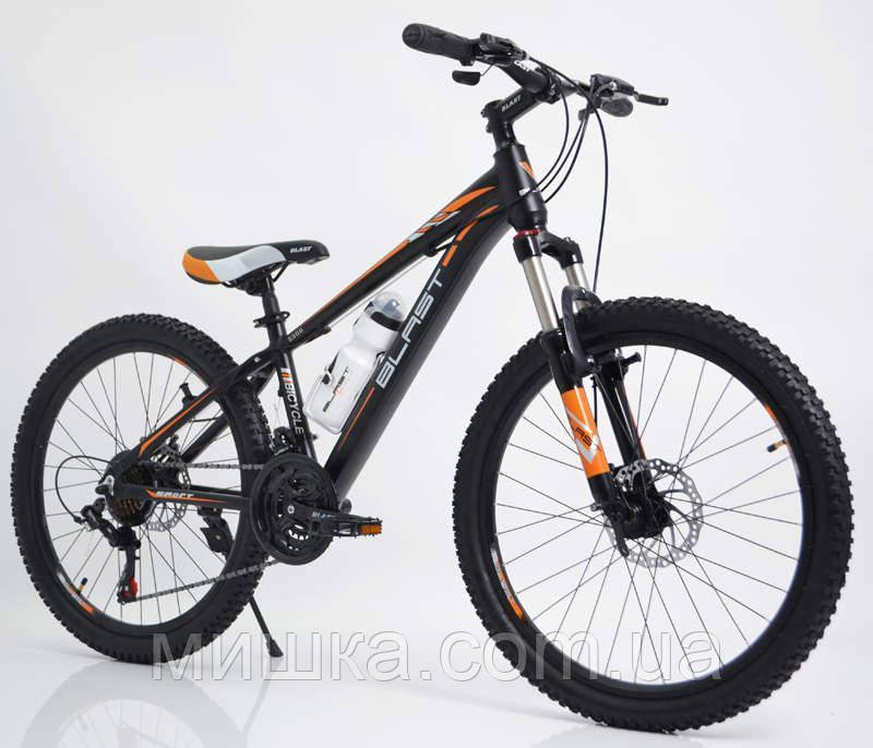 Стильный спортивный велосипед BLAST-S300 24", рама 13", оранжевый