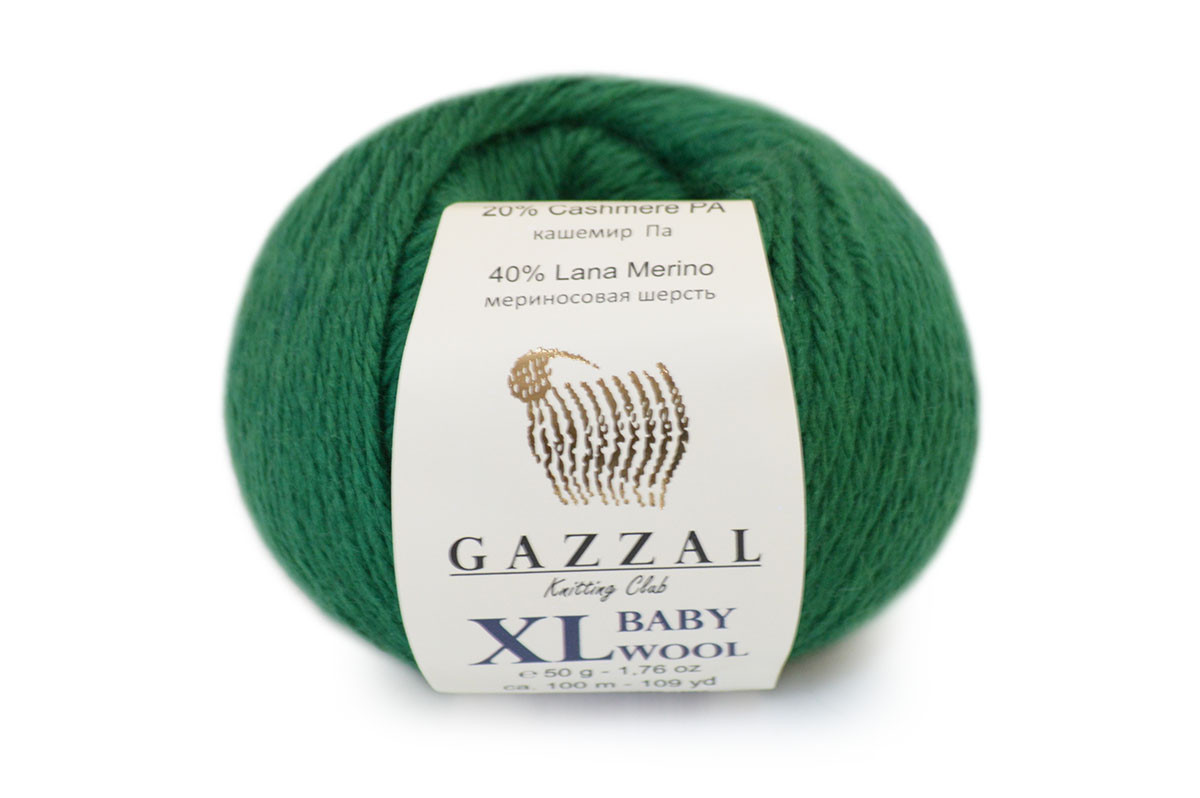 Gazzal Baby Wool XL, Зелений №814