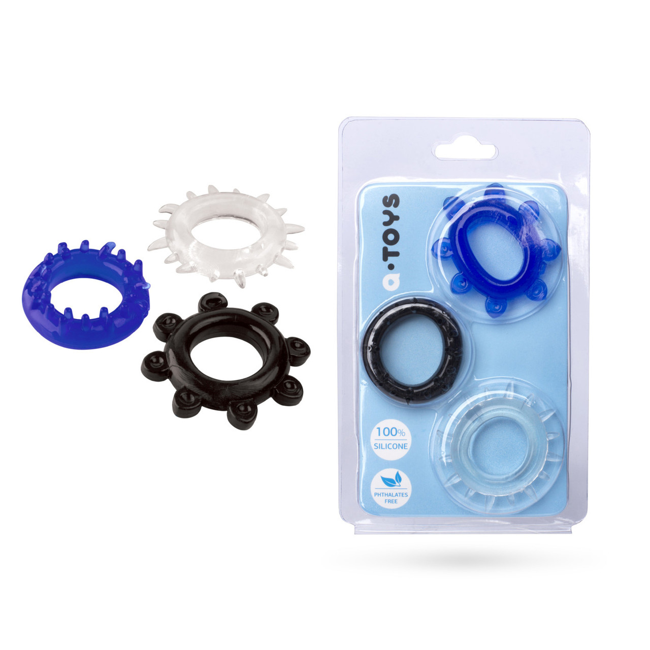 Набір кілець TOYFA A-toys, TPE, ДІАМЕТР 3 см
