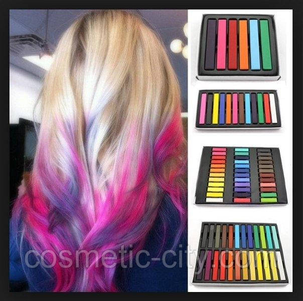 Цветные мелки для волос Hair chalk in (36 шт) - фото 4 - id-p799598398