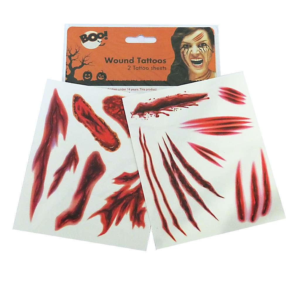 Тату шрами halloween оригінальний подарунок прикольний, фото 1