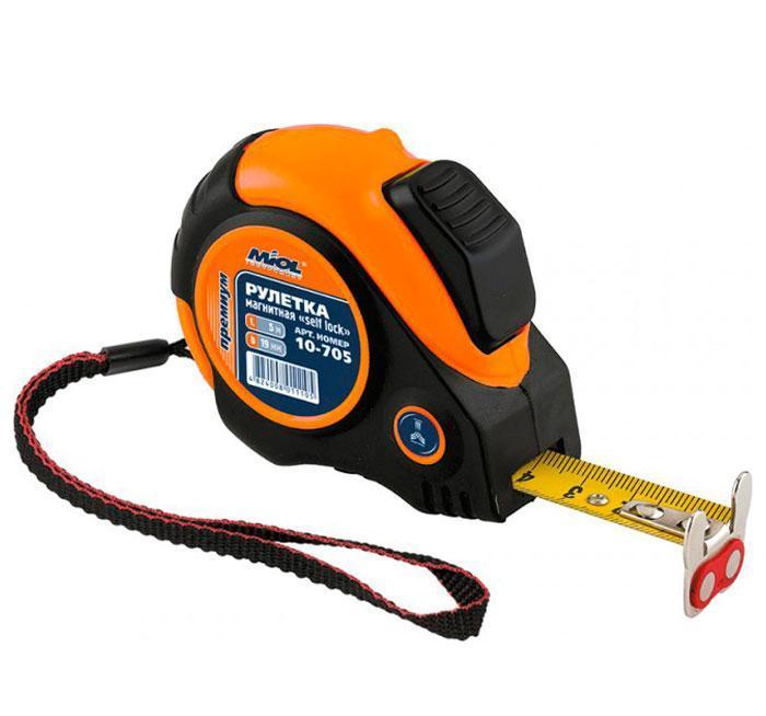Рулетка магнітна 5м PREMIUM Miol 10-705