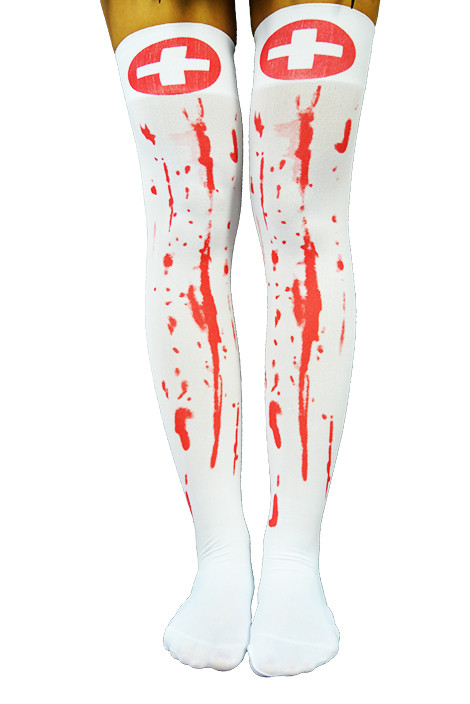 Панчохи санітарка моргу halloween оригінальний подарунок прикольний, фото 1