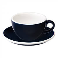 Чашка и блюдце для капучино Loveramics Egg Cappuccino Cup & Saucer Denim, 200 мл